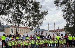 Çine’de Anaokulu öğrencilerine trafik eğitimi...