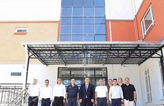 Kaymakam Taş, Köşk Adnan Menderes İlkokulu inşaatında...