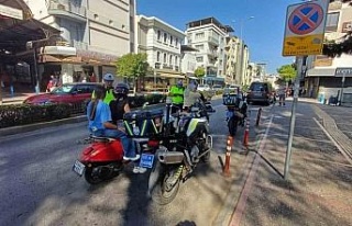 Aydın’da motosiklet sürücüleri denetlendi