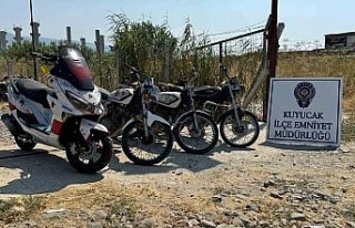 Kuyucak’ta motosiklet hırsızları tutuklandı