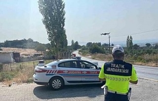 Söke’de havadan trafik denetimi