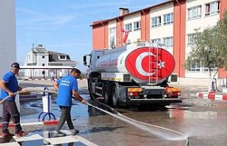 Bozdoğan Belediyesi okullardaki çalışmaları tamamladı