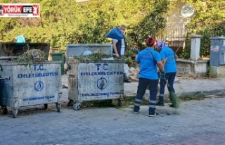 Efeler’in Ekipleri Temiz Kent Seferberliğini Sürdürüyor