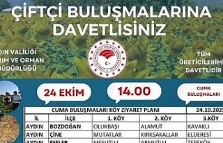 Aydın’da ’çiftçi buluşmaları’ sürüyor