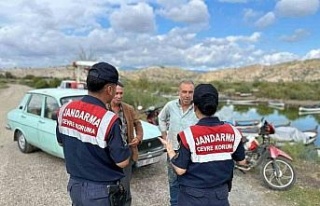 Jandarmadan Bafa Gölü’nde çevre denetimi