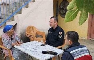 Jandarmadan şehit annesine vefa