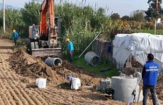 Atça’da kanalizasyon hattı yapımı başladı