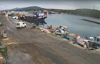 Direksiyon hakimiyeti kaybolan araç denize uçtu