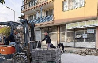 Germencik’te belediye ekiplerinin çalışmaları...