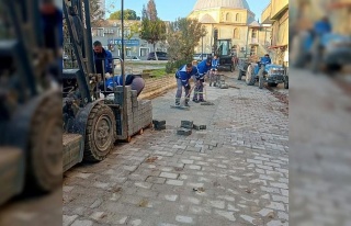 Germencik’te bozulan zeminler onarıldı