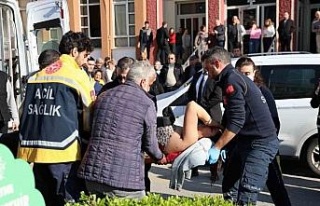 Saldırı anı an be an güvenlik kamerasına yansıdı