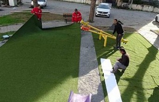 Söke Belediyesi’nin parklarda yenileme atağı...