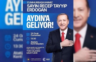 Cumhurbaşkanı Erdoğan Aydın’a geliyor