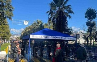 Erdoğan’ın Aydın programı öncesi vatandaşlar...