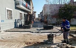 Germencik’te sokaklar yenileniyor