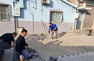 Germencik’te yol çalışmaları sürüyor