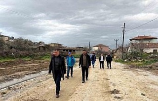 Yenipazar’da yol ve çevre düzenleme çalışmaları...