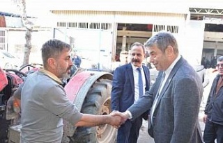 AYESOB Başkanı Künkcü, Kuyucak’ta esnaflarla...