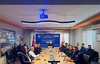 Şiddetli yağış öncesi AFAD koordinasyon toplantısı...