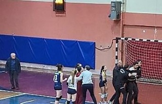 Taraftar sahaya atladı, maç seyircisiz tamamlandı