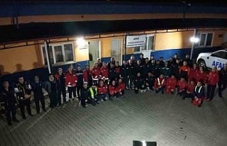 Aydın’da depreme hazırlık tatbikatında ekipler...