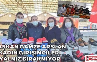 BAŞKAN GAMZE ARSLAN KADIN GİRİŞİMCİLERİ YALNIZ...