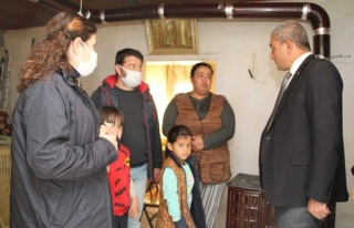 Başkan Kaplan’Dan Evi Yanan Aileye Yardım Eli 