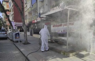 Büyükşehir Belediyesi Dezenfekte Çalışmalarına...