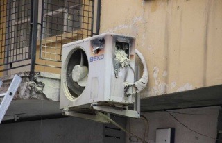 Klima Motorundan Çıkan Yangın İş Yerine Zarar...