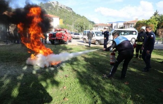 Marmaris Belediyesi’Nde Yangın Tatbikatı 