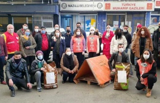 Nazillili Hayvan Severler Sokak Hayvanlarını Unutmadı...