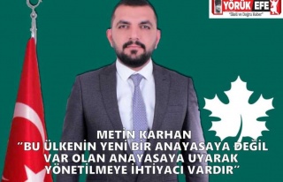 TÜRKİYE ANAYASAYA BAĞLI YÖNETİLMEYE MUHTAÇ