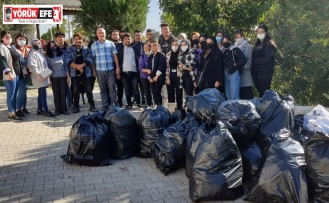 ADÜ Köşk MYO Öğrencileri çevre temizliği yaptı