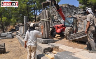 Priene antik kentinde 2021 yılı kazı çalışmaları sona erdi