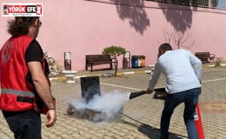 Bozdoğan MYO’da yangın ve acil afet tatbikatı yapıldı