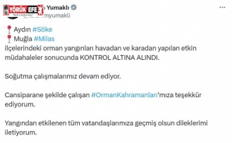 Bakan Yumaklı’dan orman kahramanlarına teşekkür