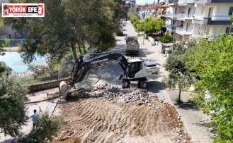 Aydın Büyükşehir Belediyesi kentin dört bir yanındaki yol çalışmalarını sürdürüyor