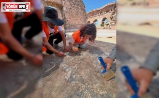 Tralleis’te çalışmalar mozaik havuzunda yoğunlaştırıldı