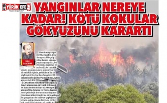 Yangınlar nereye kadar! Kötü kokular gökyüzünü karartı