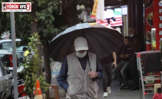 Aydın’da beklenen sağanak yağış başladı