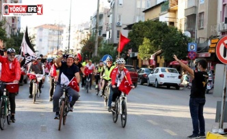 Başkan Atay, Cumhuriyet için pedal çevirdi