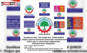 2021 TÜM EMEKLİLER SENDİKASI AYDIN ŞUBE SEÇİME HAZIRLANIYOR