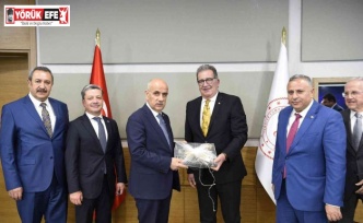 Söke Borsa Başkanı Nejat Sağel ve UPK Başkanı Balçık’tan Tarım Bakanı Kirişçi’ye Ziyaret