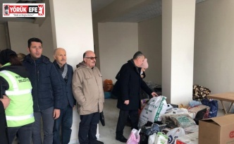 Buharkent depremzedeler için tek yürek oldu