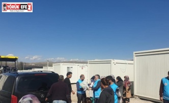 Germencik Müftülüğü deprem bölgesinde faaliyetlerine devam ediyor