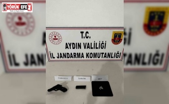 Didim’de uyuşturucu ve tabanca ele geçirildi