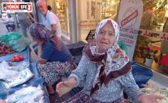 85 yaşındaki Müşerref Nine Aydın pazarının sembolü oldu