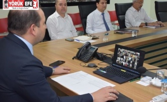 Aydın İl Sağlık Müdürü Şenkul başkanlığında çevrimiçi toplantı gerçekleştirildi