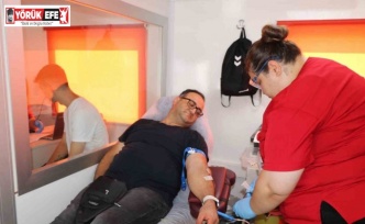Aydın’da jandarma personeli kan bağışında bulundu
