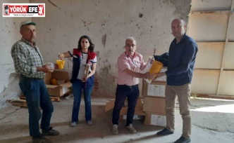 Nazillili üreticilere 2 bin tuzak dağıtıldı